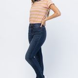 The Emma High Rise Dark Wash Relaxed Fit Judy Blue Jeans