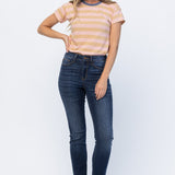 The Emma High Rise Dark Wash Relaxed Fit Judy Blue Jeans
