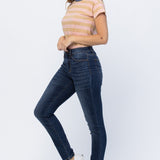 The Emma High Rise Dark Wash Relaxed Fit Judy Blue Jeans