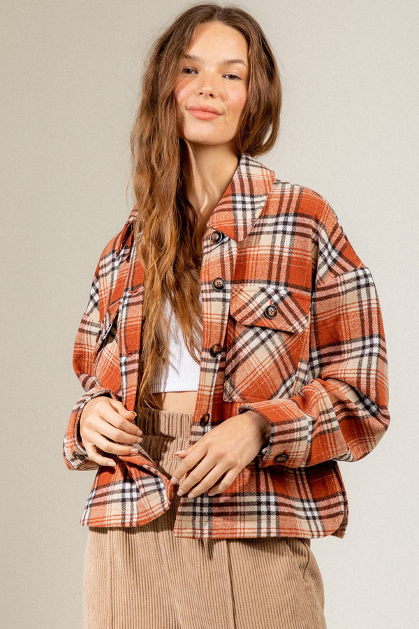 Rust Plaid Jacket