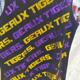 LSU Geaux Tigers Varsity Block (Licensed) | Sequin Tee