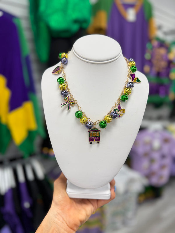 Mardi Gras Charm Necklace | MULTIPLE OPTIONS