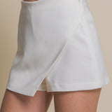 High Waist Asymmetrical Skort