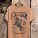 My First Rodeo Graphic Tee | Rust
