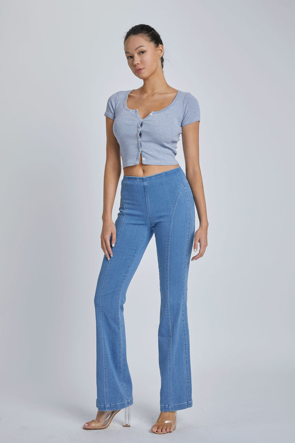 The Jessica - Pull On Jean Flares