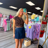 Espresso Bloom Top