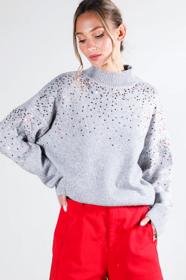 Cheers to the New Year Sequin Sweater