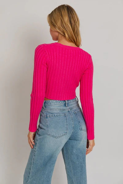 ASYMMETRICAL HEM SWEATER TOP  vendor detail info