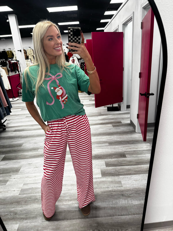 Stripe Pant Red | LULU MAC