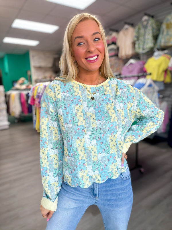 Blue Skies & Buttercups Pullover