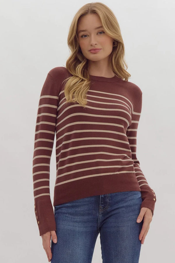 Brown Stripe Longsleeve