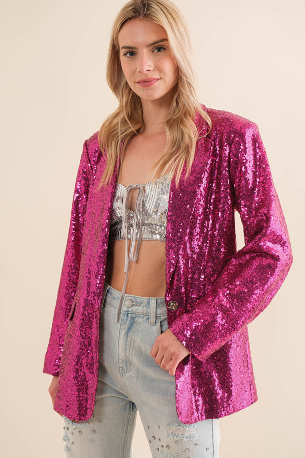 The Queen Sequin Blazer