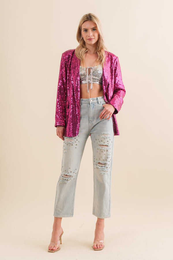 The Queen Sequin Blazer