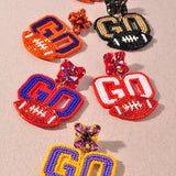 Go Team Gameday Football Earrings