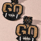 Go Team Gameday Football Earrings