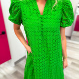 Sweet Escape Eyelete Mid Dress