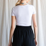 Solid Black Shorts