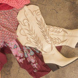 The Bronco Knee High Embordered Cowgirl Boots
