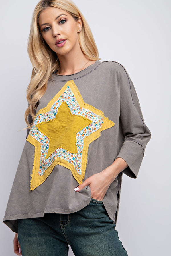 Star Patch Top