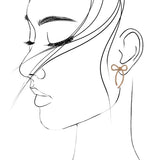 Bow Braided Metal Rope Earrings