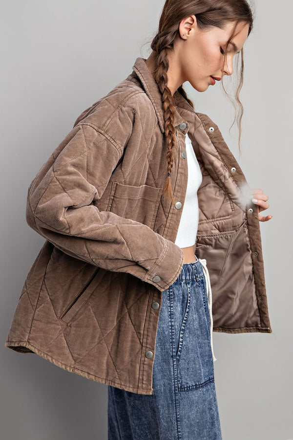 Cocoa Cozy Quilted Jacket