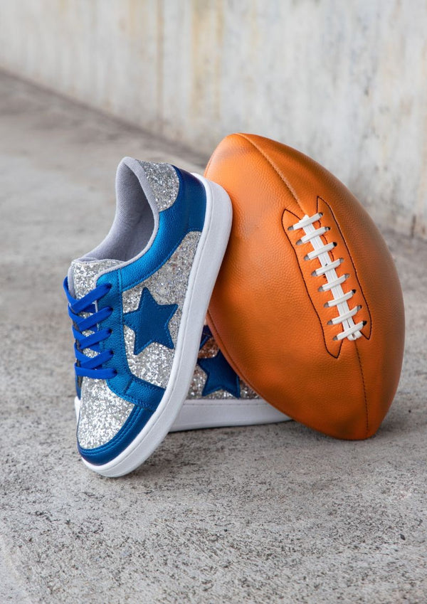 Dallas Babe Sneakers - Blue and Silver