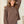 Cocoa Time Ribbed Brown Sweatshirt
