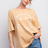 Happy Face Gold Yellow Tee