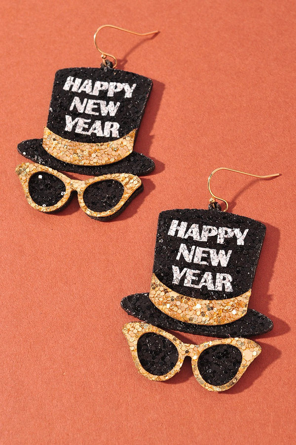 Happy New Year Earrings