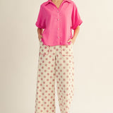 Pink Passion Satin Top