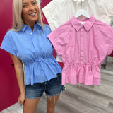 Cinched & Chic Peplum Top
