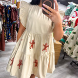 Gingerbread Faux Leather Dress
