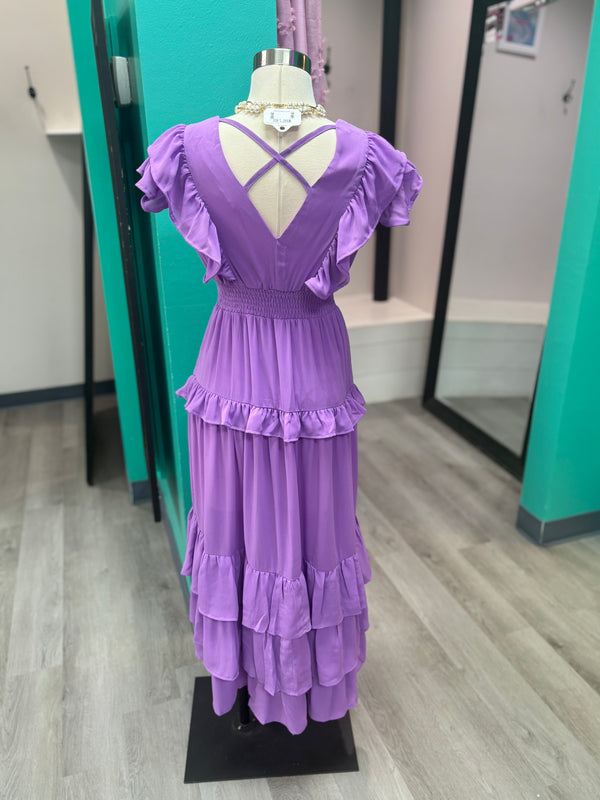 Lavender Ruffle Dress | ONLINE ONLY