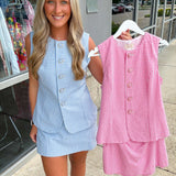 Pink Skies Gingham Romper