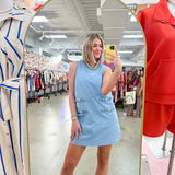 Denim Braide Detail Dress