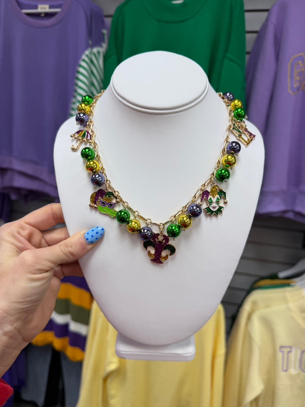 Mardi Gras Charm Necklace | MULTIPLE OPTIONS