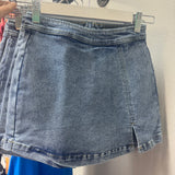 Doing It All Mini Denim Skort