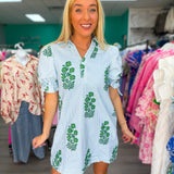 Chasing the Sun Dress | Blue Green