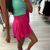 Ruffle Pink Shorts