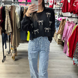 Pearl Bow Sweatshirt