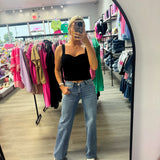 The Ryder V Waist Wide Leg Denim