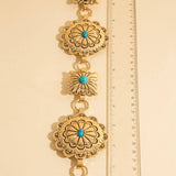 Western Round Concho Disc Chain Belt