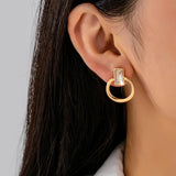Crystal Cut Door Knocker Earrings | 80E62187