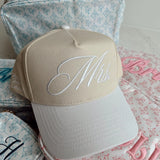 Mrs. White Vintage Trucker Hat