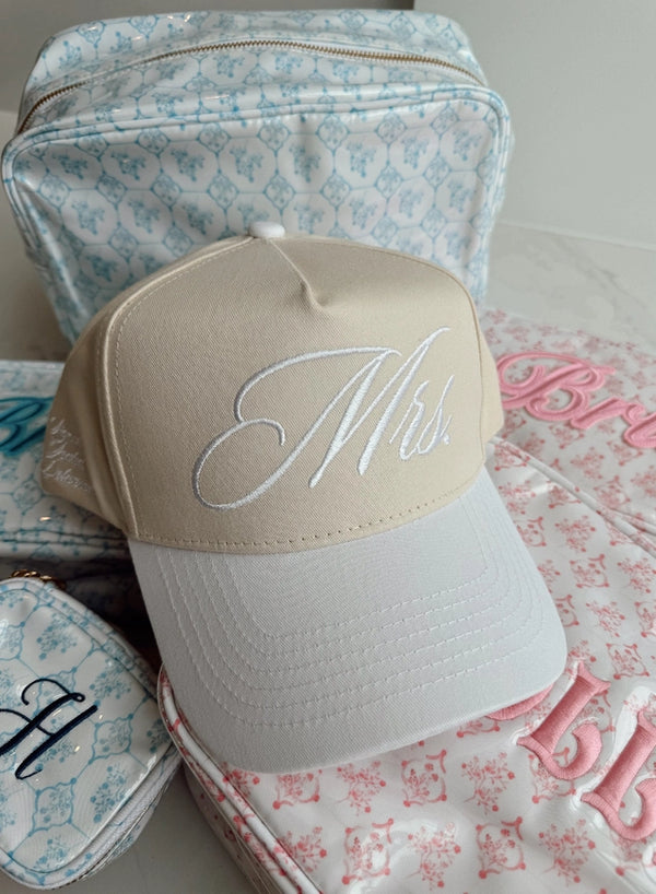 Mrs. White Vintage Trucker Hat