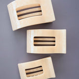Flat Rectangle Hair Clip | Medium | Soft Surf