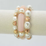 Pearl 3 Piece Bracelet Stack
