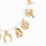 Multi Stone Symbol Charm Necklace