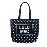 Polka Dot Canvas Tote