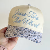Jesus Take The Wheel Floral Trucker Hat
